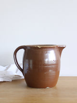Old french clay jug