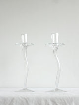 Vintage - Håndlave Glas Lysestage - Boho Living