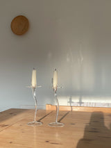 Vintage - Håndlave Glas Lysestage - Boho Living